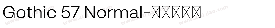 Gothic 57 Normal字体转换